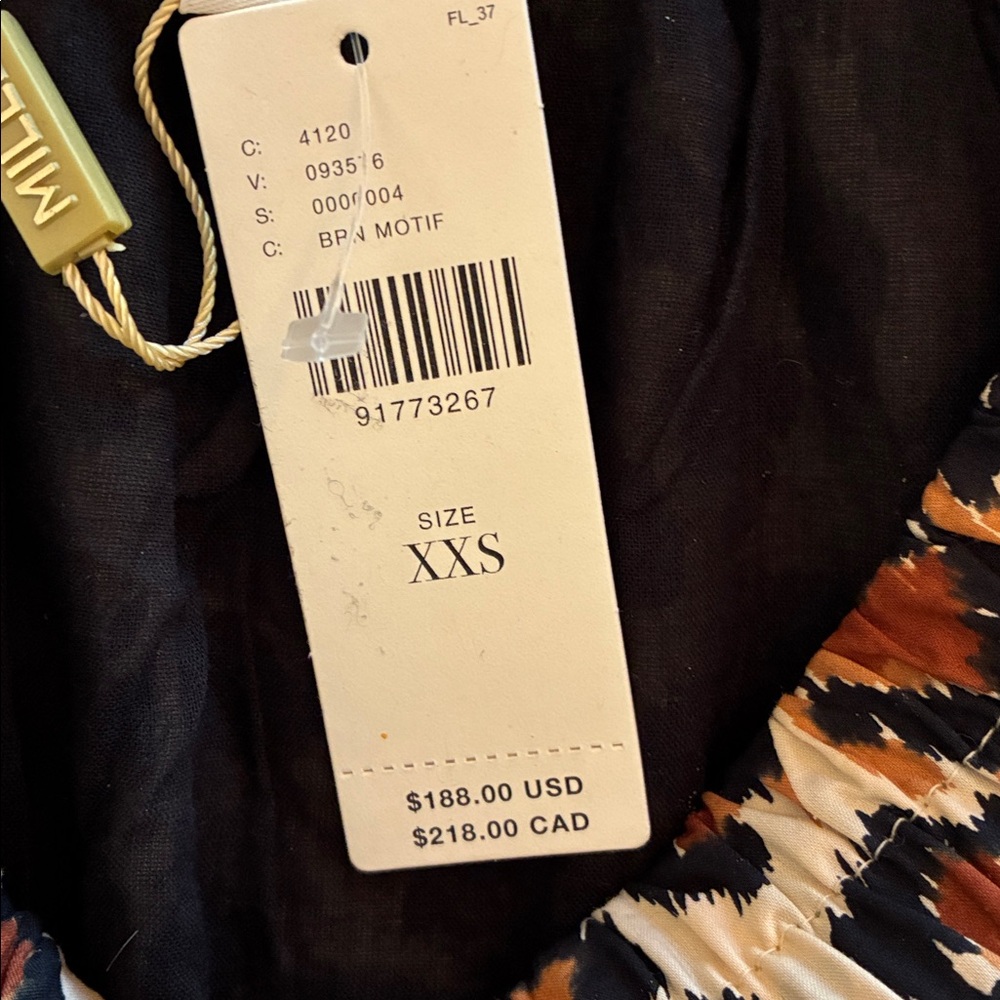 Anthropologie Mille Paola Leopard Print Maxi Skirt, XXS, fits small NWT - Picture 5 of 8